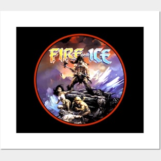 Fire and Ice (Black Print) Posters and Art